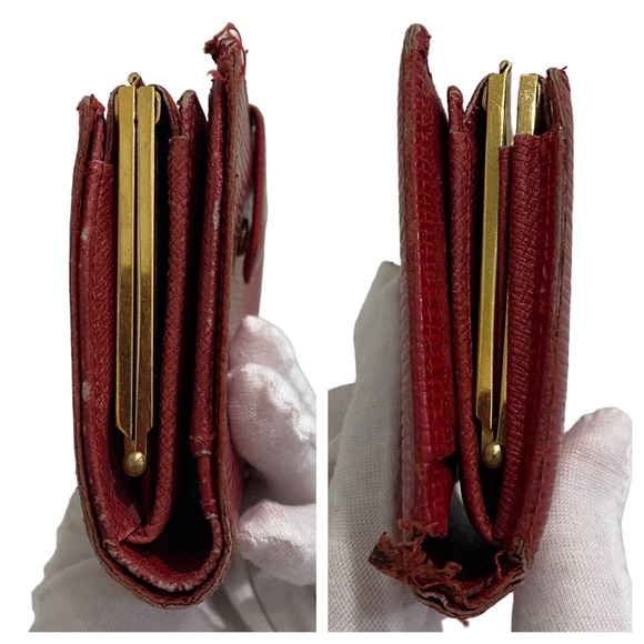 LV LOUIS VUITTON Gamaguchi Wallet Epi Leather - red - leather - - Picture 3 of 17